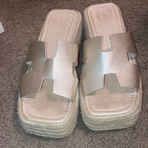 Msk platform hemp sandals - Picture 1 of 6
